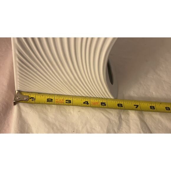 Naaman Artline White Ceramic Flower Vase Pottery Mid Century Vintage - Picture 13 of 16